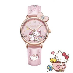 Cute Cartoon Kt Cat, Cinnamon Dog, Kuromi Creative Design Children's Student Girls' High-Quality Waterproof Watch