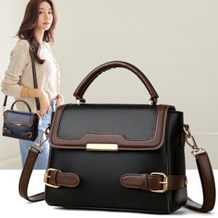 2025 Autumn/Winter New Women's Bag Single Shoulder Crossbody Bag Fashionable Versatile Color-Block Bag Practical Commuting Handbag for Women
