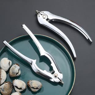 Zinc Alloy Clamshell Opener, Clam Meat Clip, Multi-Purpose Walnut Shell Clip, Labor-Saving Gadget, Pecan Meat Remover
