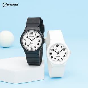 Watch Girls Quartz Watch Student Male New Couple Watch Neutral Exam Silent Pointer Watch Waterproof Simple