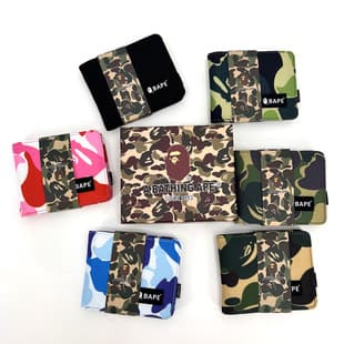 One Piece Hair Ape Head Camouflage Wallet Trendy Brand Wallet Card Holder Camouflage Short Wallet