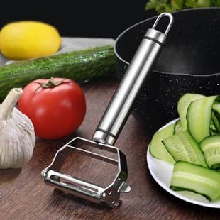 Stainless Steel Peeling Knife Fruit Scraper Potato Planer Creative Kitchen Gadgets Hotel Supplies Melon Planer Scraper