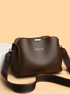 Light Luxury Crossbody Bag Women's 2024 New Arrival Fashionable Big Shoulder Bag Soft Leather Large Capacity Casual Women's Bag