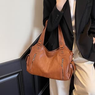 Cross-Border Popular Tote Bag with Large Capacity for Women, High-End Luxury Korean Design, Niche Shoulder and Crossbody Bag, Underarm Bag
