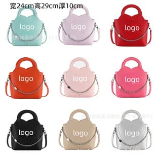 Cross-Border Women's Bags 2025 New Large-Capacity Solid Color Letter-Print Tote Bag Trendy Fashion Crossbody Bag Versatile