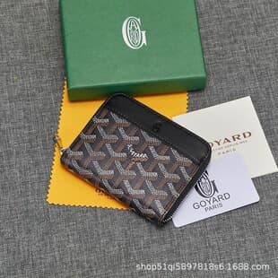 2026 Cross-Border Zipper Wallet Hot Sale Dog Tooth Short Goya Wallet Multifunctional Business Card Holder Coin Storage