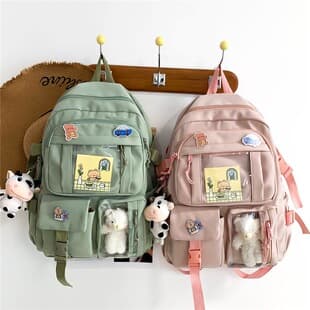 Backpack for Women, New Korean Style Student Bag, Junior High School Student Bag, Oxford Cloth Harajuku Style Backpack, Foreign Trade School Bag