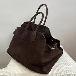 Tote Bag Women's 2025 New Autumn and Winter High-End Suede Large Capacity Retro Commuter Handbag Trendy