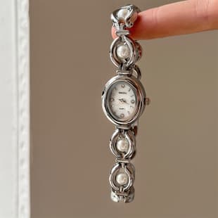 Medieval Chinese Style Retro Pearl Bracelet Watch Niche Design High-End Light Luxury Exquisite Quartz Watch Cross-Border Hot Sale