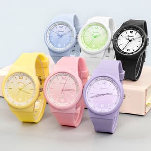 Mingrui Watch for Girls, Junior High School Students, College Entrance Examination, Simple Pointer Type Silent Quartz Watch, Waterproof Boy with Good Looks