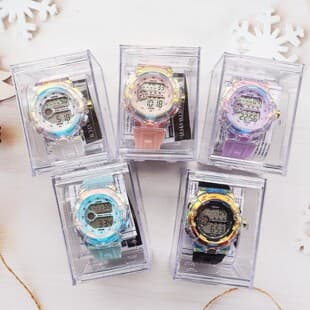 Manufacturer Wholesale New Colorful Electronic Watch Sports Colorful Luminous Alarm Clock High-Value Multi-Functional Student Watch