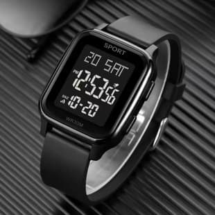 Youth Electronic Watch Junior High School Student Men's and Women's Sports Simple Trendy Multi-Functional Watch