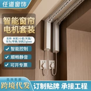 Cross-Border Dropshipping Electric Curtain Track Motor Set Smart Hotel Home Mobile App Remote System Voice Control