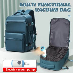Vacuum Compression Men's and Women's Simple Backpack Business Multi-Functional Computer Bag Vacuum Compression Bag Large Capacity Backpack