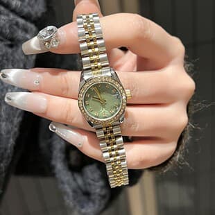 Aimana Brand Small Dial Watch for Women, Waterproof Zircon Quartz Watch, Niche Luxury Waterproof Solid Stainless Steel Women's Watch