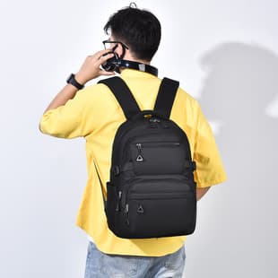 Cross-border Large Capacity Fashion Backpack Multi-function Student Schoolbag Outdoor Travel Backpack Korean Leisure Backpack