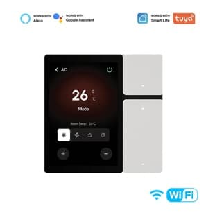 3.5inch Tuya Smart Home Central Control Screen Mini 3-Way Relay Smart Switch Infrared Remote Control Panel