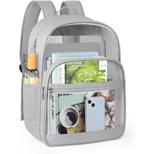 Cross-border PVC Transparent Backpack Outdoor Portable Backpack Large Capacity Simple Student Schoolbag Factory Direct Sale