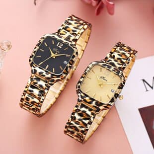 Cross-Border Foreign Trade Watch Supply, Trendy Leopard Print Strap Watches, Casual Fashion Watches, European and American Style