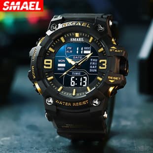 Smael New Men's Watch Multi-Functional Sports Waterproof Digital Watch Student Watch