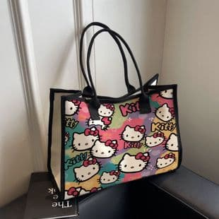 Canvas Bag in a Forest Style, Popular on Social Media, High Aesthetic Value, Versatile, Three-Dimensional, Single-Shoulder, Large Capacity, Suitable for Students, Class, and Commuting