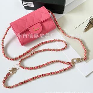 Cross-Border Popular Chanel Mini Clutch Evening Bag, Chanel Cf Genuine Leather Card Holder, Coin Purse, Crossbody Bag, Chain Wallet