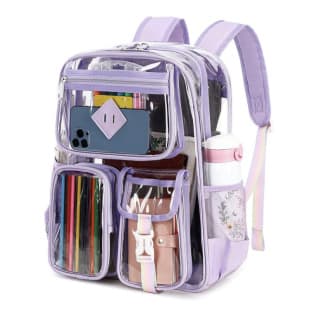 Amazon Cross-Border Transparent Backpack, Rainproof, Large Capacity Student Backpack, Outdoor Fitness and Sports Visible Backpack