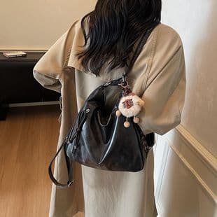 Vintage Backpack 2025 New Women's Fashion Single Shoulder Commuter Tote Crossbody Bag Casual Large Capacity Trendy