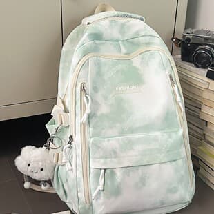 Tie-Dye Schoolbags for Female High-Looking Junior High School and High School Students Large-Capacity Backpacks for Primary School Students in Grades Three to Six