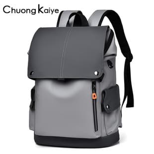 ChuongKaiye new backpack men's casual large capacity backpack waterproof fashion simple student schoolbag fashion