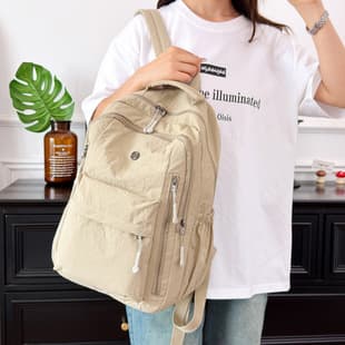 Large-Capacity Multi-Layer Backpack, Versatile Casual Student School Bag with Pull Rod, Travel Backpack for Women Wholesale