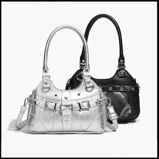 HENGJINGYX Design Pain Bag Small Food Volume Transparent Women's Daily Crossbody Subculture Y2K Hot Girl Underarm Bag