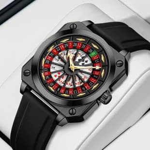 Cross-border New Time-to-Time Fortune Watch Fashion Men's Wristwatch Creative Belt Luminous Waterproof Quartz Watch