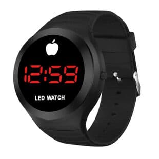 Luminous Anti-Fall Sports Watch for Male and Female Students, Trendy and Versatile Waterproof Round Digital Led Digital Watch Wholesale