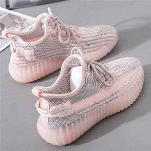2024 New Summer Coconut Shoes Flying Woven sneaker Breathable Lightweight Casual Korean Style All-match Running Shoes Women's Trendy