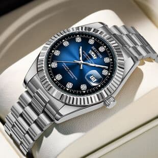Swiss Brand High-End Men's Watch, Fashionable and High-End Men's Quartz Watch, Waterproof Dual Calendar Watch, Men's Watch