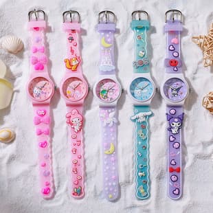 New Cute Cartoon Kidsren's Watch Jelly Sanrio Primary School Student Watch Quartz Watch Boys and Girls