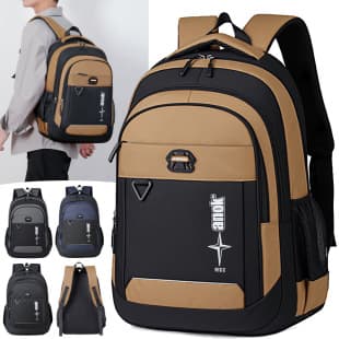 Cross-Border Wholesale Large-Capacity Men's Backpacks, Business Commuter Computer Backpacks, Daily Outdoor Travel Large Backpacks for Men