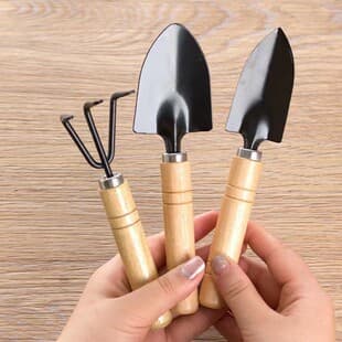 Gardening big three-piece potted small shovel garden shovel indoor flowers potted pine soil flower vegetable tools