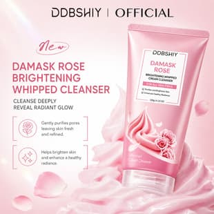 Cross-Border Hot-Selling Product: Damascus Rose Cleanser, Oil-Controlling, Refreshing, Gentle Cleansing, Brightening and Revitalizing, Dense Cleansing Foam