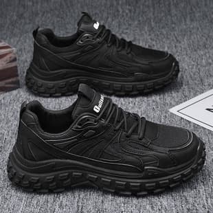 Dad Shoes 2025 Autumn Mesh Breathable Wear-Resistant Casual Shoes Tire Sole Sports Running Shoes Cross-Border Men's Shoes