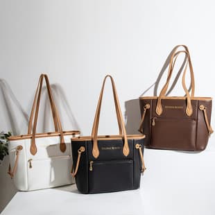 Classic Shopping Bag with Oil-Edged Edges, Large Tote Bag, Multi-Color Mommy Bag, Large Capacity Single-Shoulder Women's Bag