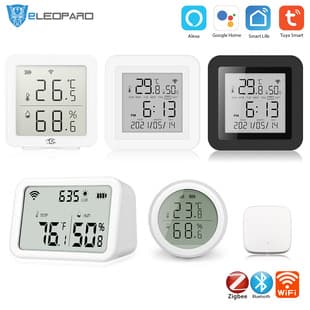 Graffiti Smart WiFi Temperature and Humidity Sensor Wireless Temperature and Humidity Detector Smart Home Bluetooth Temperature Sensor