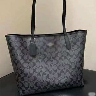 Kouchi C City33 Magnetic Buckle Monogram Tote Large Capacity Shopping Bag Single Shoulder Handbag Commuting Underarm Women's Bag