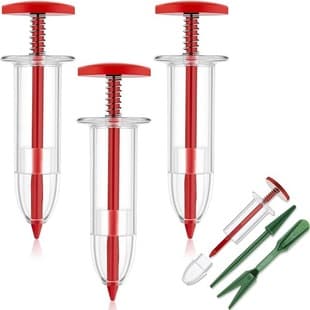 Amazon 6-piece manual mini seeder plastic seeder potted seedling seed vegetable portable tool