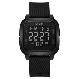 Personalized Multifunctional Outdoor Sports Electronic Watch for Male Middle and High School Students Sports Waterproof Fashion Luminous Alarm Clock