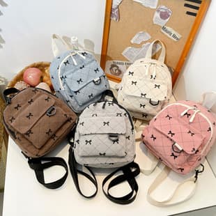 Backpack High-Looking Ins Sweet Bow Small Bag New Korean Style Girl Large Capacity Casual Mini Backpack