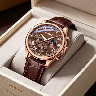 New Wokai Wokai Business Watch Quartz Sports Table Casual Belt Mens Watch Mens Watch