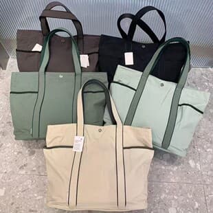 LU brand 20L large-capacity women's bag, new multi-pocket waterproof canvas bag, yoga tote bag, handbag, shoulder bag