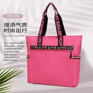 Women's Large-Capacity Tote Bag, Waterproof Oxford Cloth Shoulder Bag, Women's Commuter Travel Bag, Large Canvas Bag